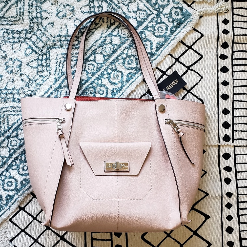 STEVE MADDEN Blush Bolovia Tote Bag